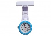 Montre Swatch Infirmière Blanche cadre Bleu Clair