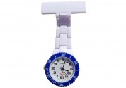 Montre Swatch Infirmière Blanche cadre Bleu