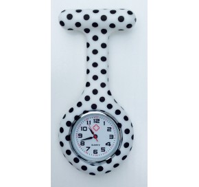 Montre Infirmière Dalmatiens - Grande 8,5cm de hauteur