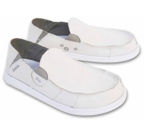 Chaussure Toile Homme, César Blanc - Blanc - Gris